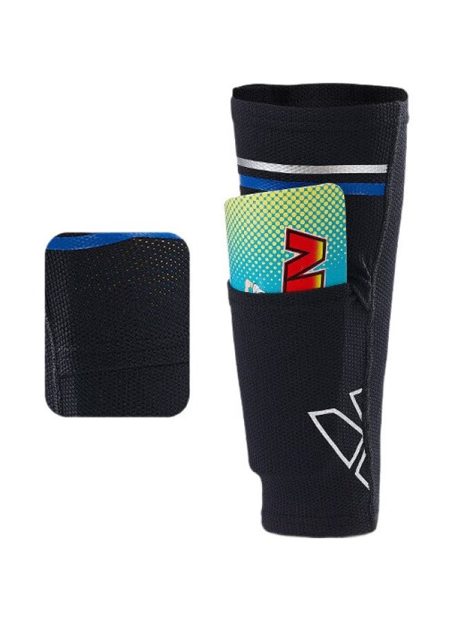 VICLeO Soccer Shin Guard Fixed Socks For Adults And Children, Protective Leg Guards With Inner Pocket, Double-Layer Non-Bottom Socks, Insert-Type Leg Guard Socks V820223 Size M - Image 2