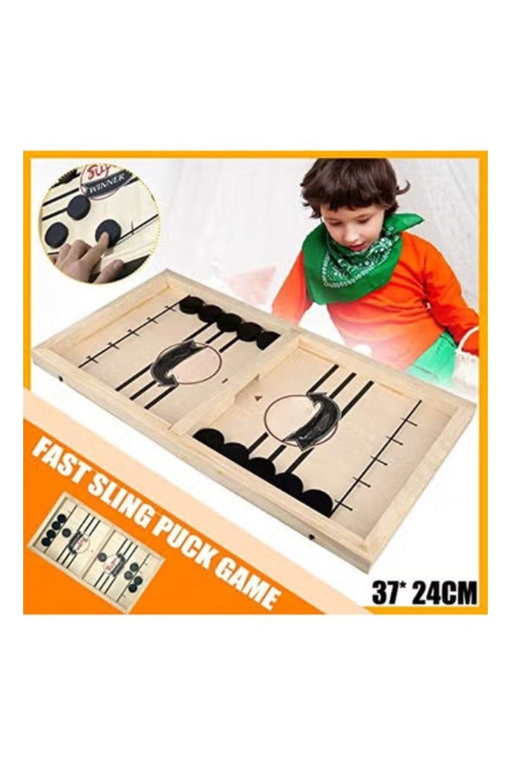 TOY GARDEN Hockey Board Game – Bounce Chess for Kids & Adults | Sling Puck Family Game for Ages 4+ | Fast & Fun Parent-Child Interactive Play - Image 3