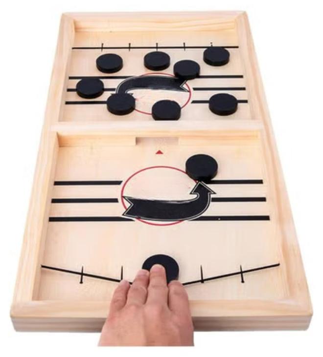 TOY GARDEN Hockey Board Game – Bounce Chess for Kids & Adults | Sling Puck Family Game for Ages 4+ | Fast & Fun Parent-Child Interactive Play - Image 1