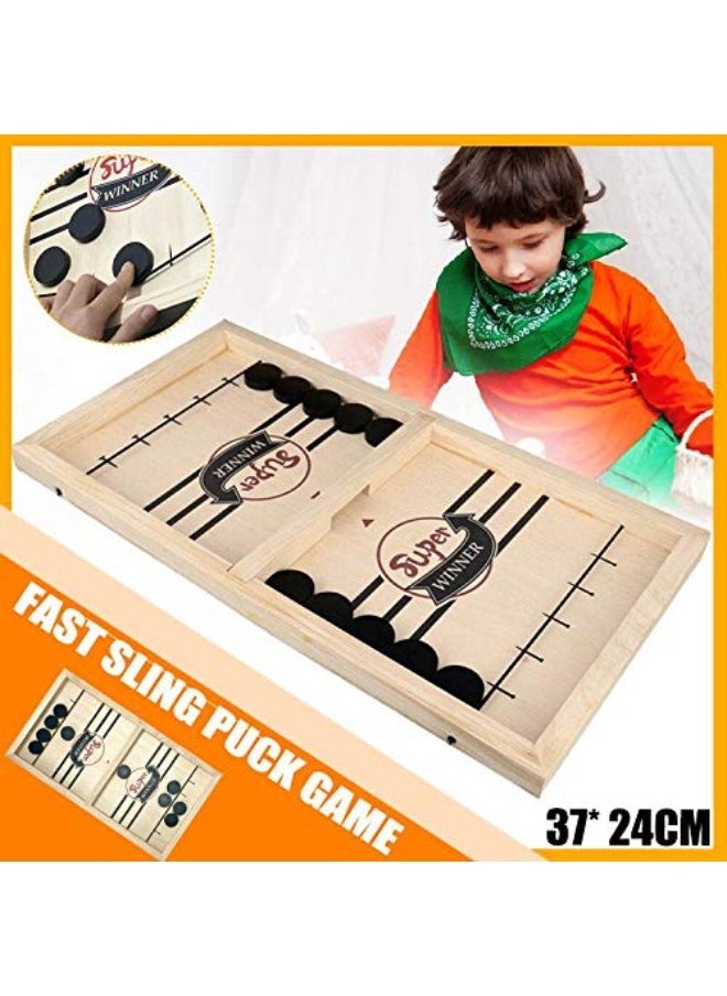 SUPER WINNER Hockey Board Game – Bounce Chess for Kids & Adults | Sling Puck Family Game for Ages 4+ | Fast & Fun Parent-Child Interactive Play  - Image 3