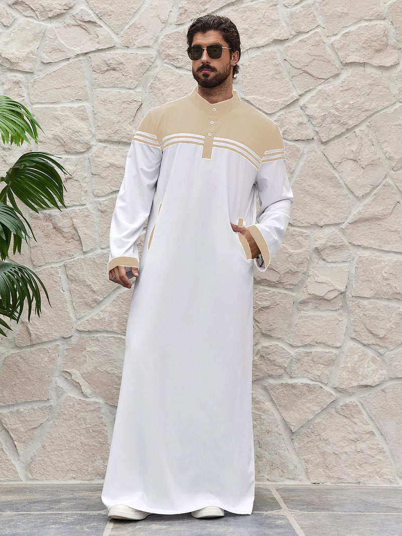 هو جومبو [AR] MSL177 Men's Thobe - Long, Ramadan - Image 1