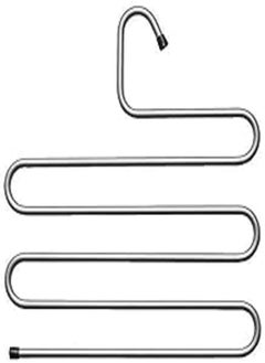 Generic Silver metal spiral clothes hanger 