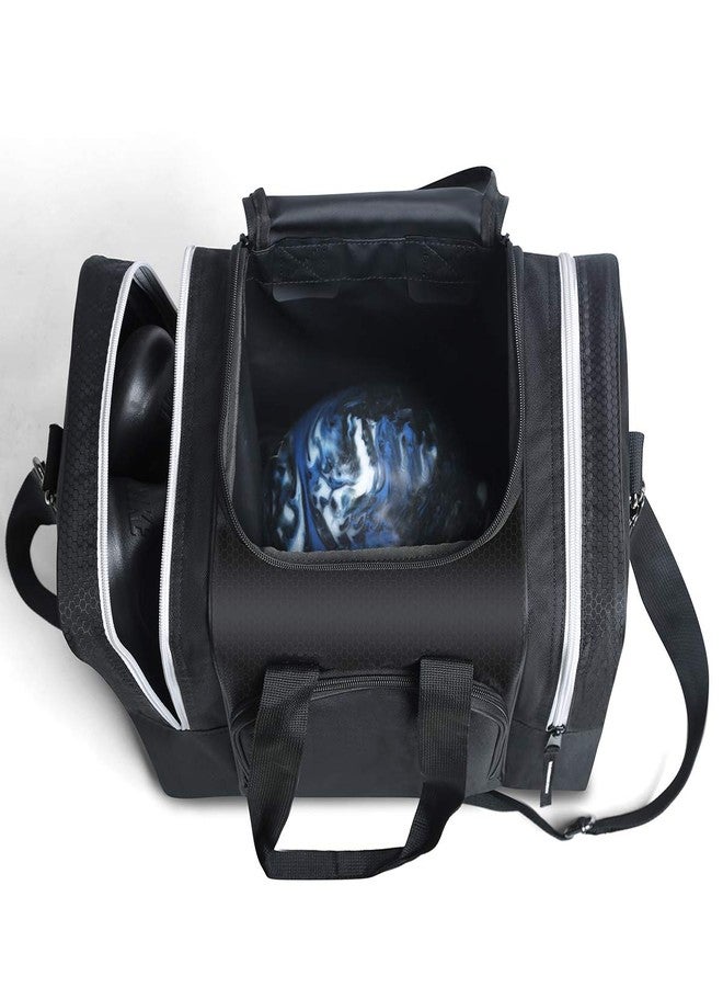 Mangrove Bowling Ball Bag for Single Ball, 2025 Bowling Bag with Plastic Ball Holder, Bowling Tote Fits Bowling Shoes Up to Mens Size 14 and Accessories (Black) - Image 3