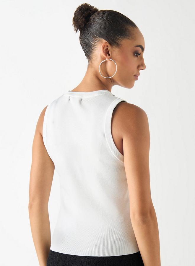 تواكستريمز بلوزة بدون أكمام مزيّنة من تو إكستريمز - Image 3