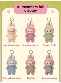 【One Random Color 1pcs】LABUBU LABUBU Generation Of The Motherland Version Of The Macaron Bubble Series Blind Box Vinyl Doll Plush Doll Gift 【One Random Color 1pcs】