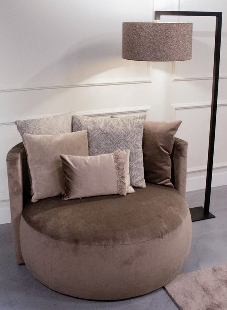 House One Side Chair| swedish wood and Velvet -  Beige - 110x85 cm - Image 1