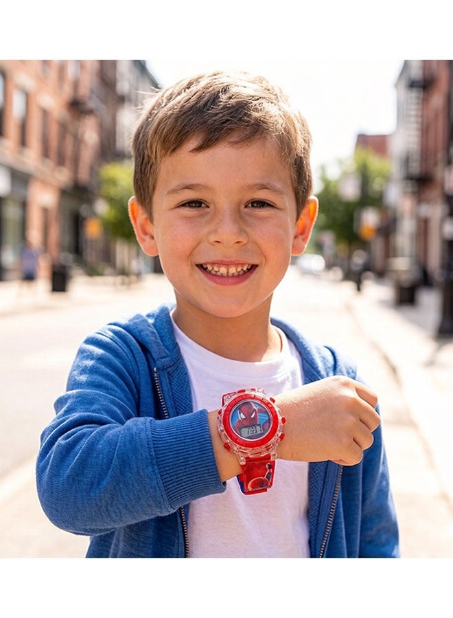 SPIDERMAN Bestselling children's watch, a gift watch suitable for children of all ages, lightweight watch with lights and music, suitable as a gift for boys - Image 4