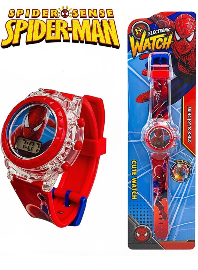 SPIDERMAN Bestselling children's watch, a gift watch suitable for children of all ages, lightweight watch with lights and music, suitable as a gift for boys - Image 2