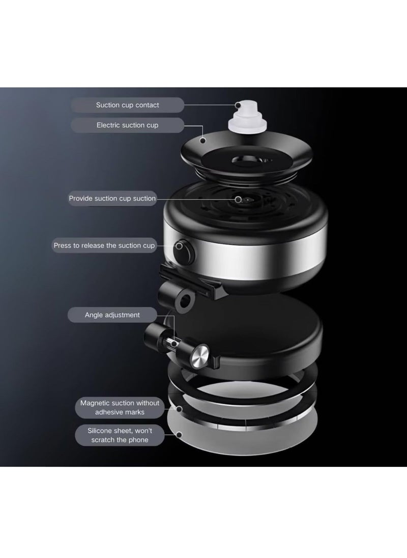 ELTRAZONE Magnetic Double-Sided Foldable Phone Holder, Suction Cup, Adjustable Angle, Scratch-Free Silicone, Multi-Purpose | Universal Compatibility for iPhone & Android Devices - Image 5