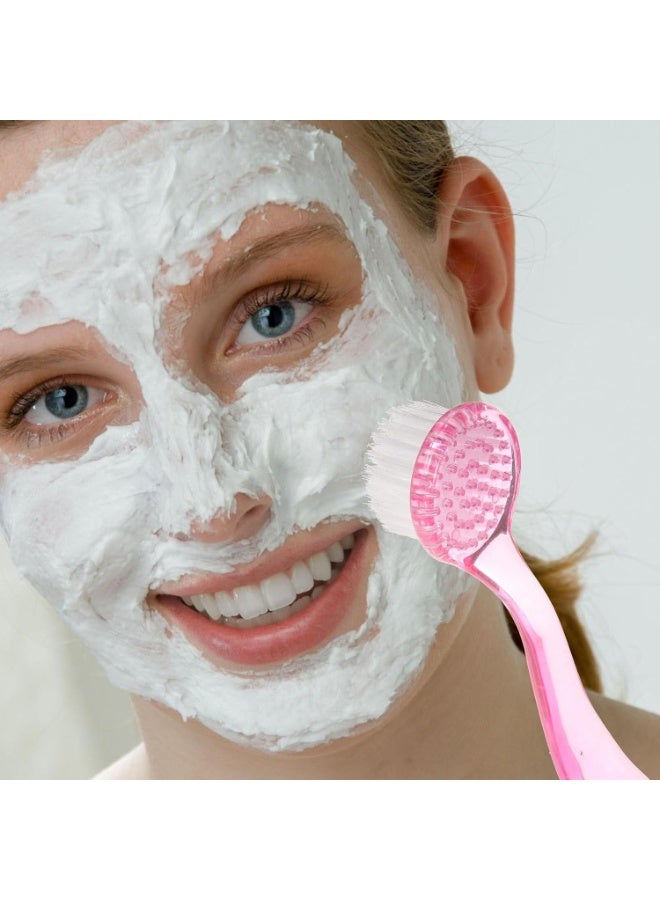 Silicone Face Scrubber with Handle – Soft Exfoliating Facial Cleansing Brush for Wet & Dry Use, Gentle Pore Scrubber for Deep Cleaning, Face Exfoliator for Women & Men - Image 2