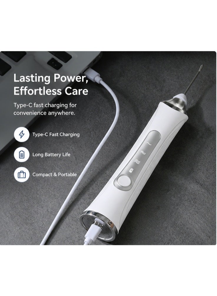 رغوة الحليب - خفاقة كهربائية محمولة باليد، رغوة قهوة محمولة، قابلة للشحن عبر USB، 3 سرعات، خلاط مشروبات الحليب لماتشا كابتشينو مع 2 مخفقة من الفولاذ المقاوم للصدأ وفرشاة تنظيف واحدة - Image 2