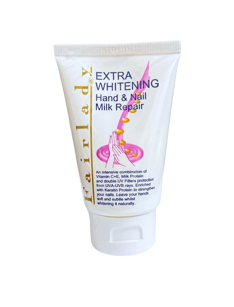 Fairlady Extra Whitening | Moisturizing Body Milk - 700ml & Hand & Nail Milk Repair - 100ml - Image 2