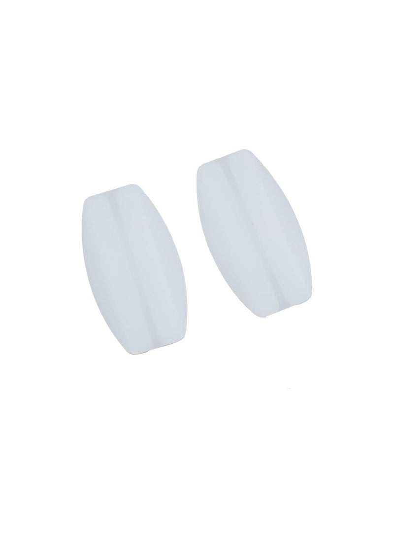 GGOOT 1 Pair Women Silicone Bra Strap Cushions Non-Slip Shoulder Pads Comfort Shoulder Cushioned White Creative and Useful - Image 1