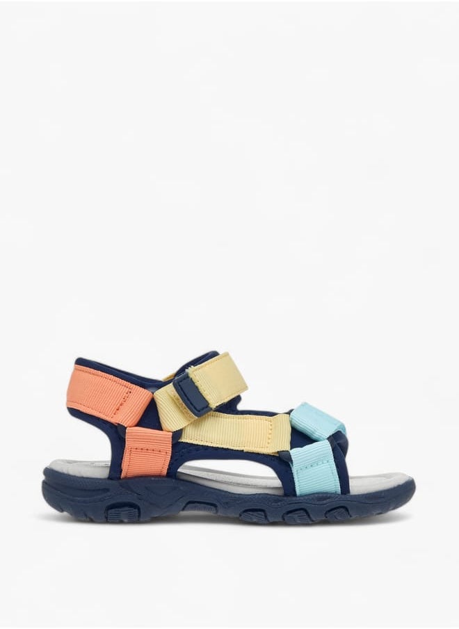 LBL by Shoexpress Boys Colourblock Sandals With Hook And Loop Closure  - Image 1