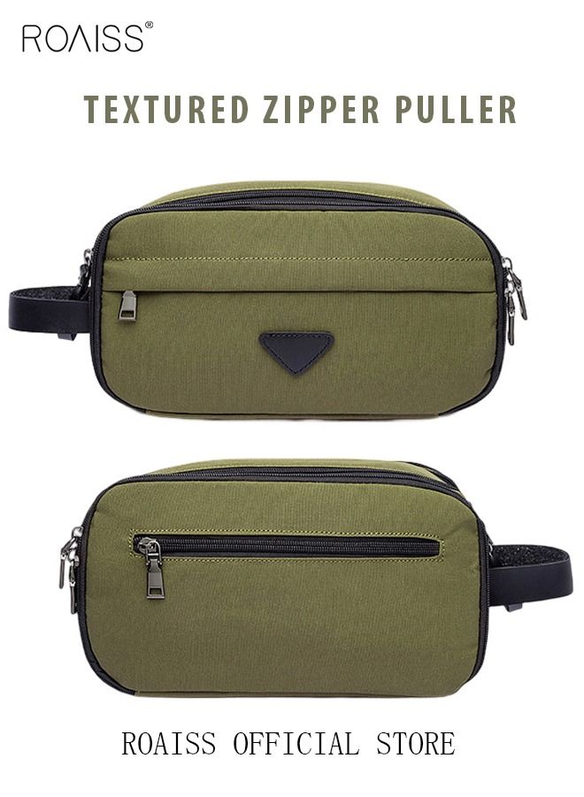 roaiss Makeup Storage Bag Multifunctional Handbag Travel Portable Bag Toiletry Bag Coin Purse Comfortable and Portable Solid Color Outdoor Travel Accessories Cosmetic Case  - Image 4