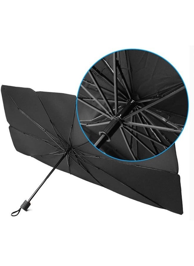 RAQTA - Foldable Sunshade Umbrella Cover for Car – UV Protection Windshield Shade for Front Window, Heat-Resistant, Easy to Use & Store - Image 1