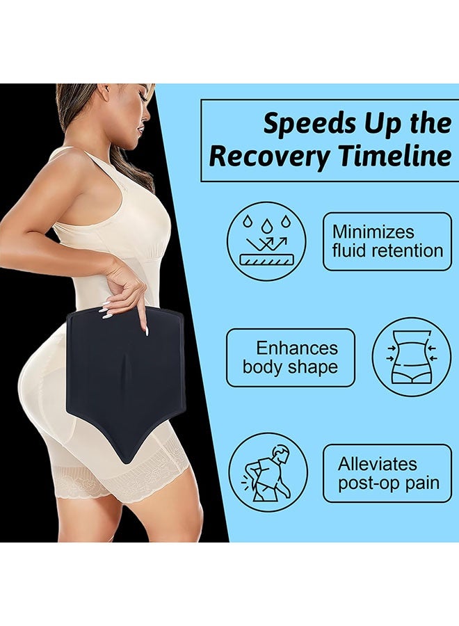 عربست [ترقية] لوح ليبو الخلفي بعد الجراحة|شفط الدهون واستعادة شد المؤخرة|فوم طبي بعد عمليات الشفط|ضغط مزدوج للظهر/عضلات البطن|يقلل من التورم|للمرضى الناطقين بالإسبانية - Image 2