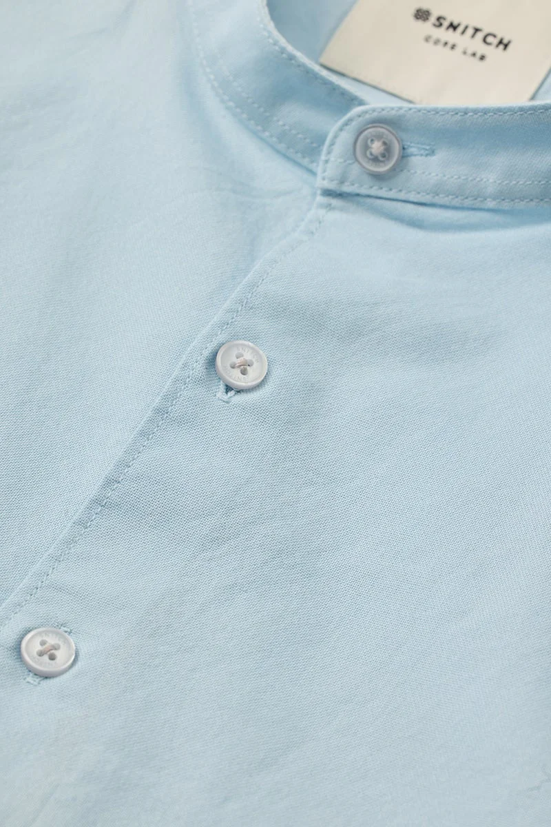 SNITCH Slim Fit Core Lab Oxford Light Blue Shirt