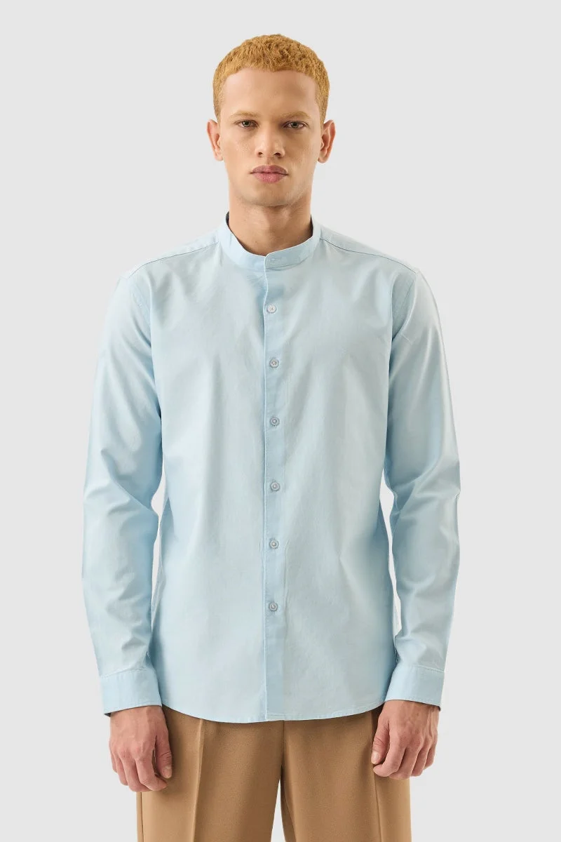 SNITCH Slim Fit Core Lab Oxford Light Blue Shirt