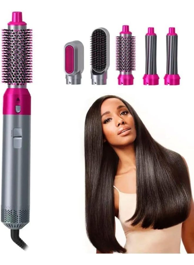 DubaiGallery 5 In 1 Hair Styling Tool Hot Air Styler with Multiple Attachments for Curling, Smoothing and Volume Boosting, Lightweight Design with Easy Controls for Daily Hair Styling and Professional Results - Image 5