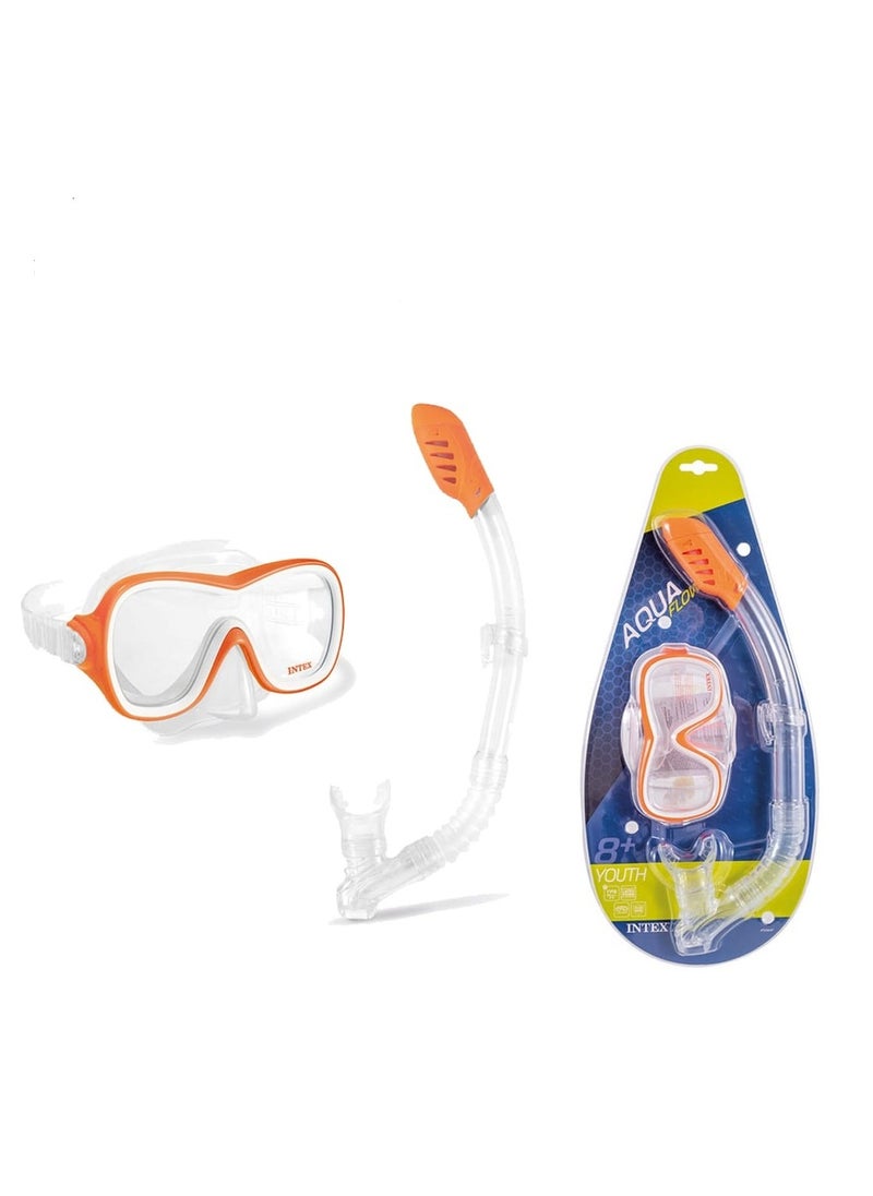 INTEX AquaFlow Youth Snorkel & Mask Set – Ages 8+ 