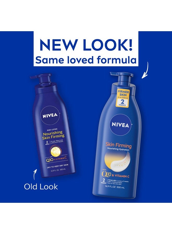 NIVEA Nourishing Skin Firming Body Lotion with Q10 and Vitamin C, Dry Skin Lotion, Body Moisturizer, 16.9 Fl Oz Pump Bottle - Image 2