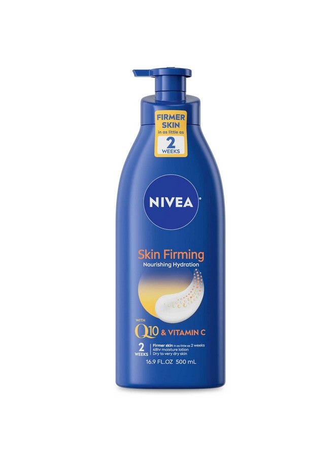 NIVEA Nourishing Skin Firming Body Lotion with Q10 and Vitamin C, Dry Skin Lotion, Body Moisturizer, 16.9 Fl Oz Pump Bottle - Image 1
