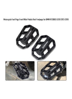 Y&D Motorcycle Foot Pegs Front Billet Wide Pedals Rest Footpegs for BMW R1200GS G310 2013-2018  - Image 2