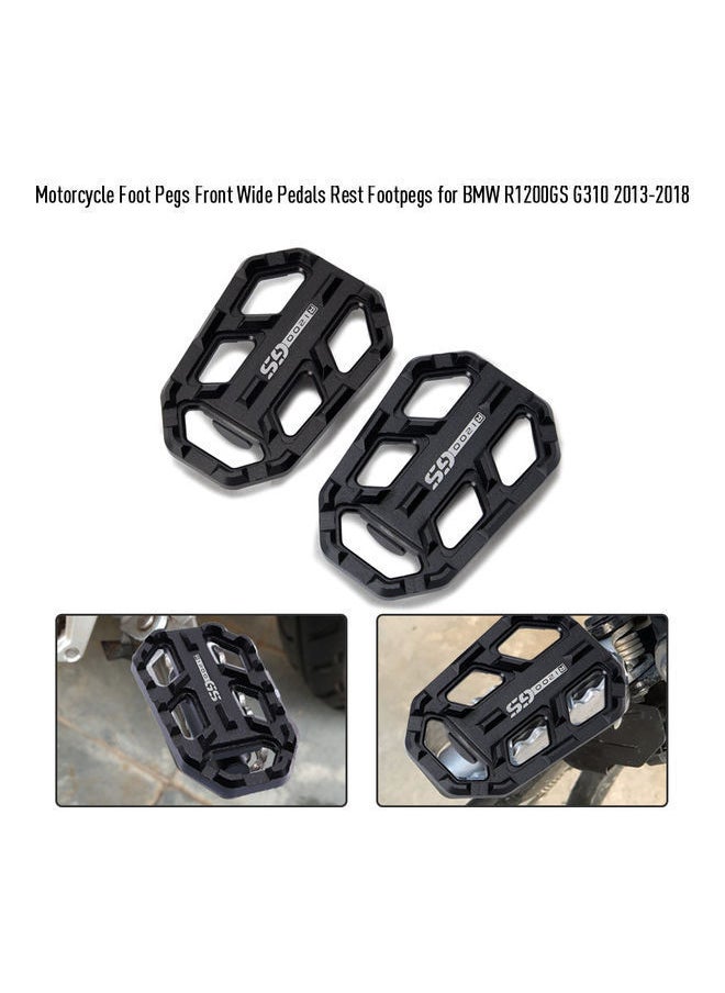 Y&D - Motorcycle Foot Pegs Front Billet Wide Pedals Rest Footpegs for BMW R1200GS G310 2013-2018 - Image 1