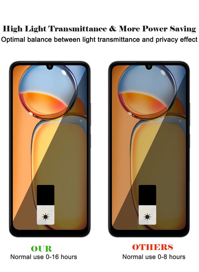 Techie واقي شاشة كامل مقاوم للانفجار مصنوع من السيراميك غير اللامع لحماية الخصوصية لهاتف Xiaomi Redmi 13C - Image 5