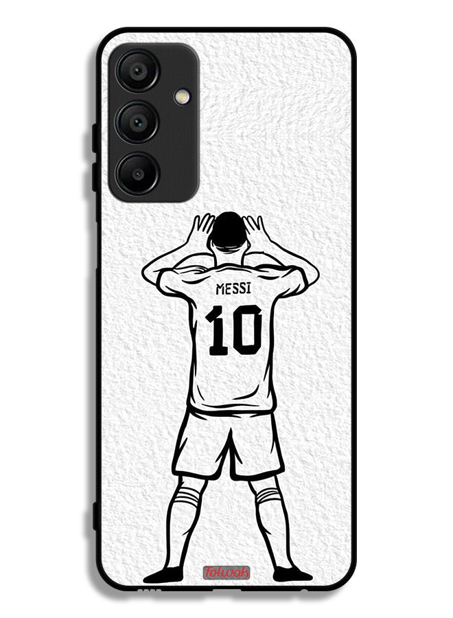 Tolwak Samsung Galaxy A15 5G Protective Case Cover Messi Sketch - Image 1