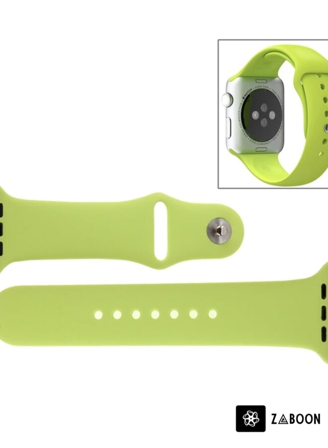 Zaboon Apple Watch Sport 42mm High-permance Rubber Sport Watch Band with Pin-and-tuck Closure - Image 1