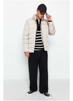 trendyol Stone Regular Fit Wind and Water Resistant Puffer Winter Jacket TMNAW23MO00096  - Image 3