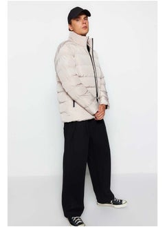 trendyol Stone Regular Fit Wind and Water Resistant Puffer Winter Jacket TMNAW23MO00096  - Image 4