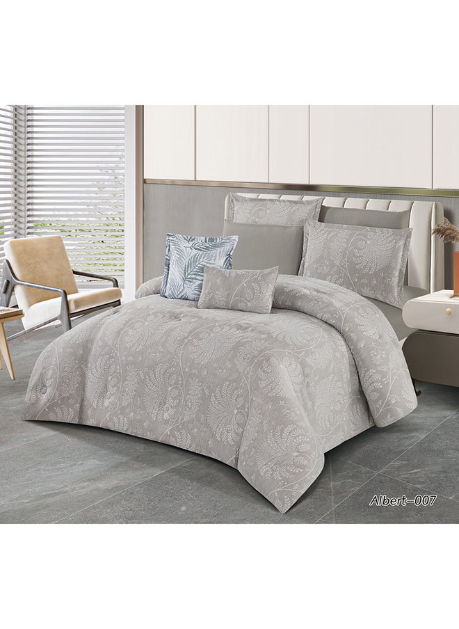 Hours - Horse Comforter Set With Soft Silky Jacquard Fabric And A Modern And Distinctive Pattern That Satisfies All Tastes 8 Pieces King Size - Image 1