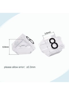 MECCANIXITY Adjustable Removable Mini Cube Price Tag Display Number Letter Price Label Stand Block Kit For Shop Counter Black On Clear,3.8X6.9Mm,16 Sets  - Image 3