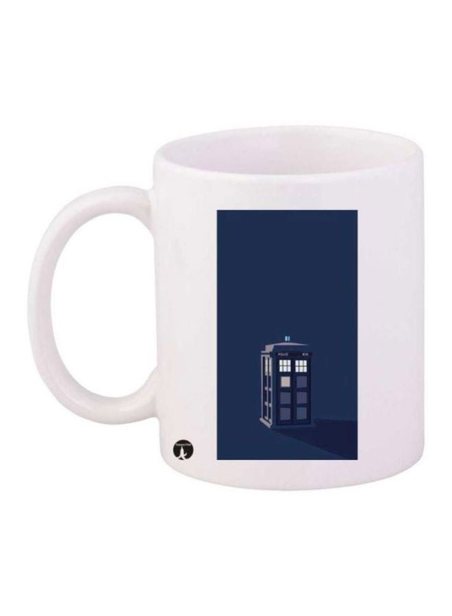 RYN The TV Show Doctor Who Video Game Printed Coffee Mug White/Blue