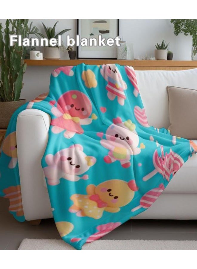 عام بطانية رقيقة من الفانيلا الكرتونية للأطفال والرضع (دافئة ومريحة، ومناسبة للنوم والألعاب) 70 سم * 100 سم - Image 5