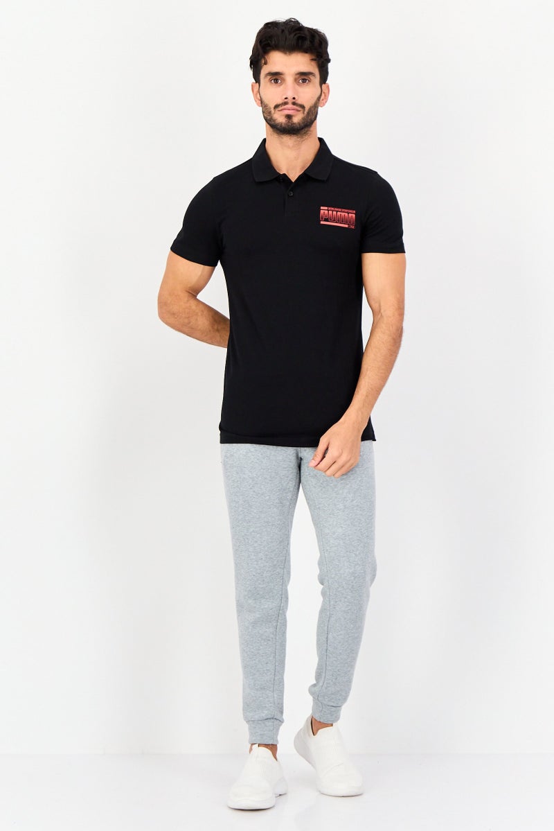 PUMA Men Slim Fit Short Sleeves Outdoor Polo Shirt, Black - Image 4