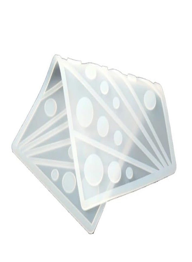 LEGACYCART | Silicon Triangle with Circles Geometric Sugar-Craft, Cake Dessert Insert, Chocolate, Ice Cream Garnishing Cake Decoration, Candy, Fondant, DIY Silicon Mould - Image 3