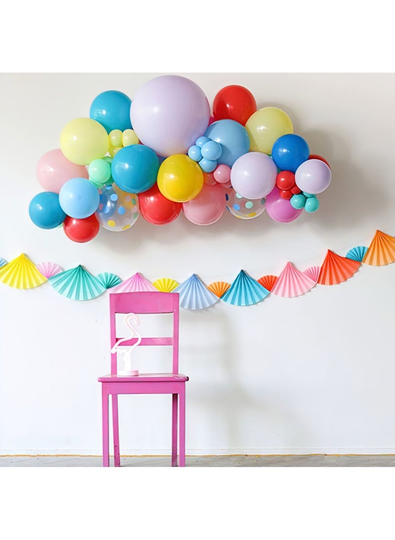 فولات بالونات باستيل من اللاتكس متعدد الألوان 33 سم، عبوة من 50 قطعة - Image 3