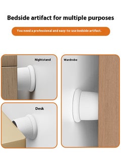 Generic 2-in-1 Door Stopper Adjustable Furniture Bed Risers 1.6-2.6 in Bed Risers  Durable Plastic and Anti Slip Round Couch Risers for Sofa Bed Table and Chair Legs(4 pcs)  - Image 3