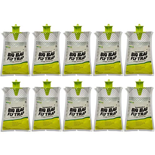 RESCUE! Big Bag Fly Trap – Disposable, Outdoor Use - 10 Traps - Image 1