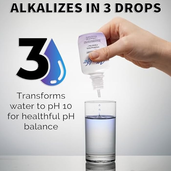 Alkalife pH Booster Drops | The First Patented Alkaline Water Booster to Neutralize Acid & Balance pH for Immune Support, Peak Performance, Detox, Overall Wellness – 1.25oz - Image 3
