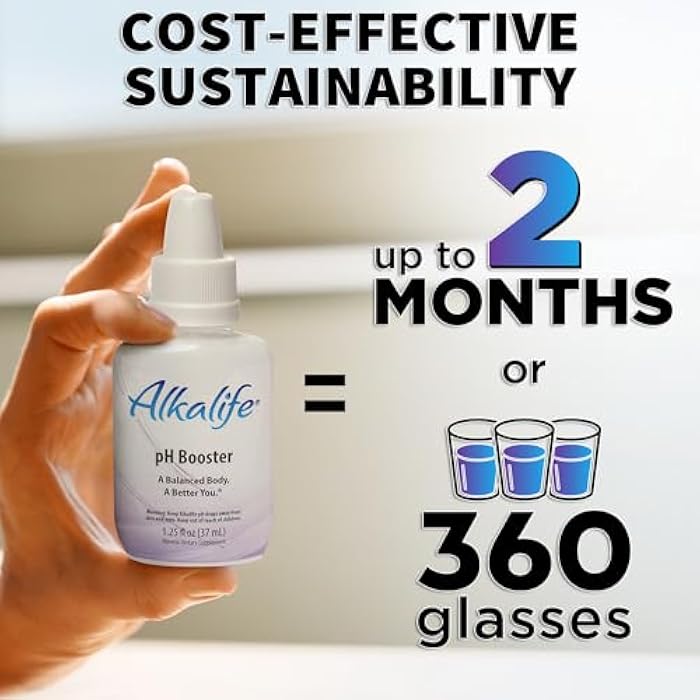Alkalife pH Booster Drops | The First Patented Alkaline Water Booster to Neutralize Acid & Balance pH for Immune Support, Peak Performance, Detox, Overall Wellness – 1.25oz - Image 4