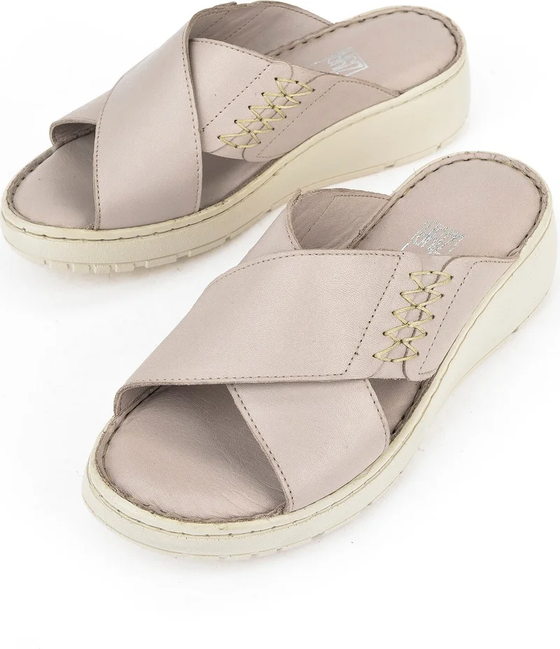 Ziya Women's Leather Slippers 1511048Z15 Stone