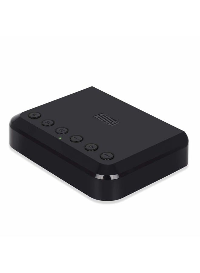 August WiFi Audio Receiver - August WR320 - Multiroom Wireless Adaptor for Speaker Systems Stream Transmit Connections from Wired & Wireless Devices via Bluetooth Aux Ethernet WiFi Airplay - Black - Image 1