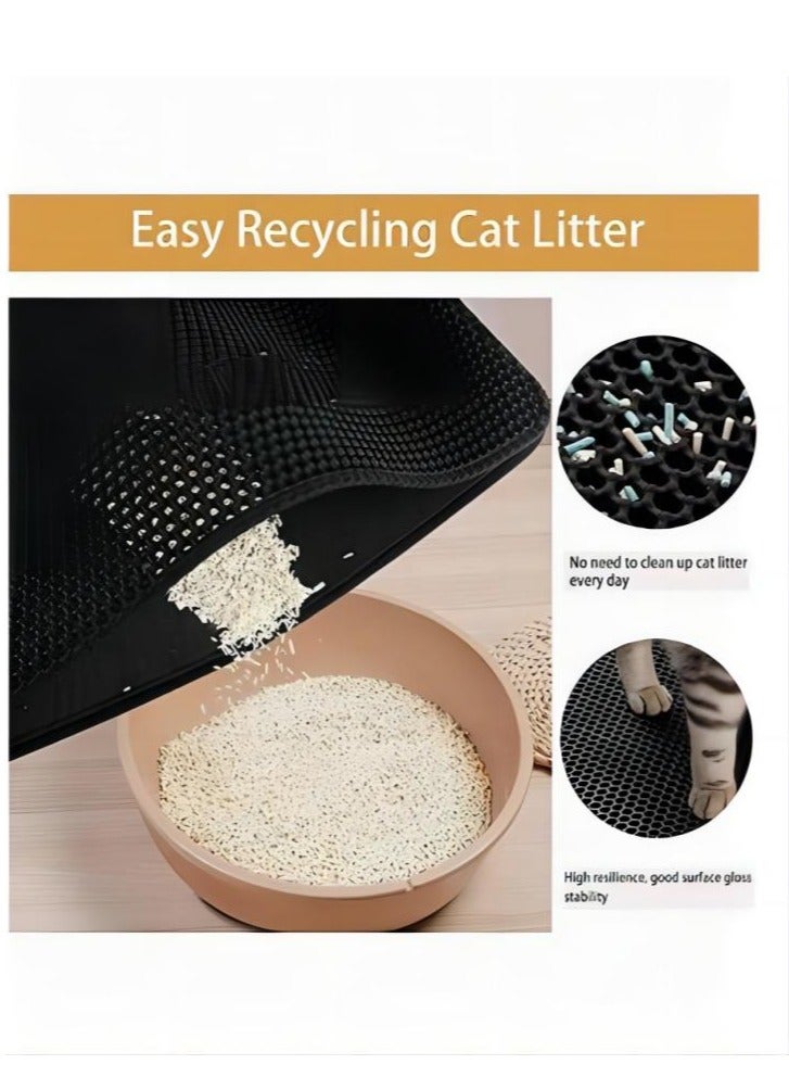 TNGames Cat Litter Mat Double Layer Design Waterproof Easier to Clean 40x50cm  - Image 2
