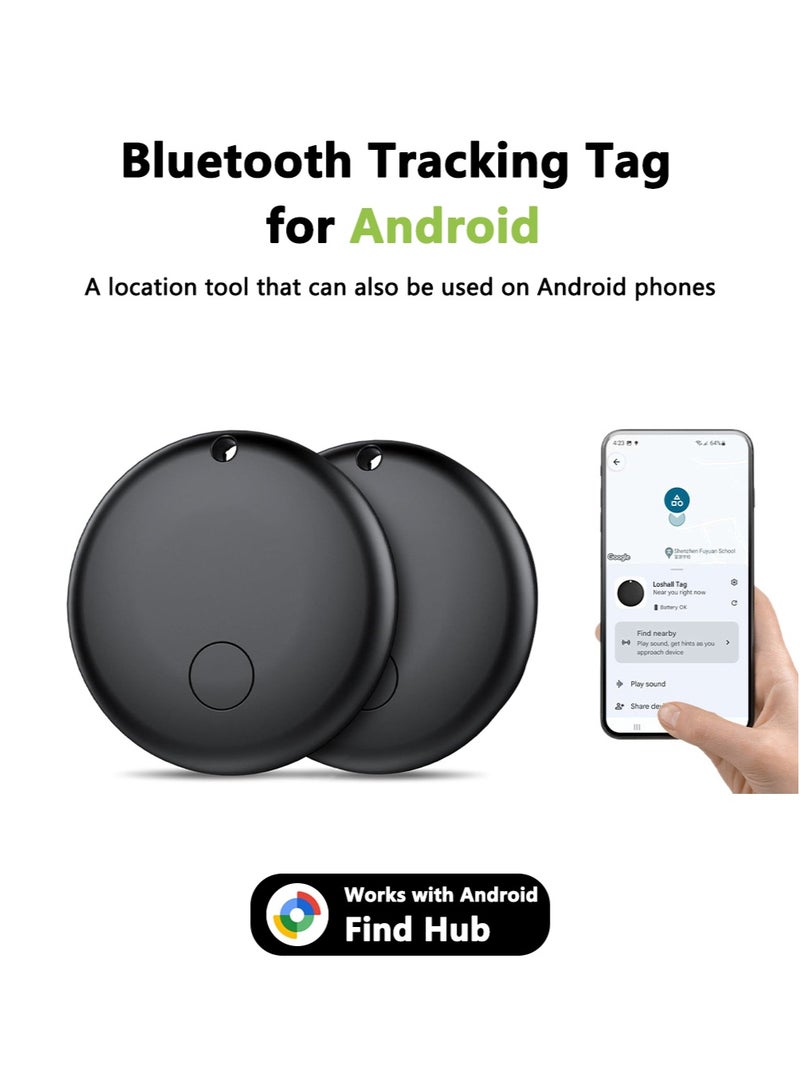 CAYGA Android Tracker, Bluetooth Tracker Tags, Work with Google's Find Hub(Android), Android GPS Tracker Tag,Smart Tags for Luggage, Wallet, Vehicles, Keys (Android Only) 2 Pack - Image 1