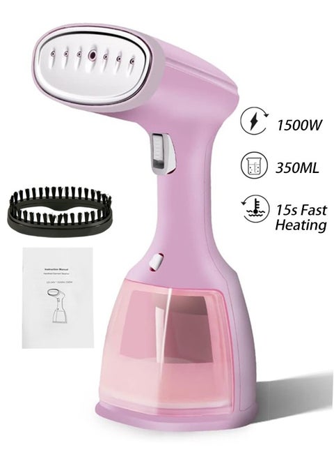 1500W Detachable 350ml Water Tank-Mini Travel Iron Steam-15s Fast Heating Portable Clothes Steamer Iron-Portable Fabric Steam Iron Auto Shut Off And Leak Proof-Fast Heating Wrinkle Remover